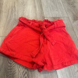 LC Lauren Conrad High Waist Red Shorts